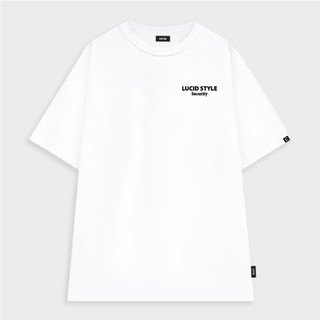 Áo thun unisex form rộng Lucid Style chất vải cotton in brand name