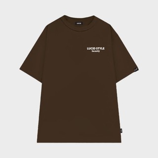 Áo thun unisex form rộng Lucid Style chất vải cotton in brand name