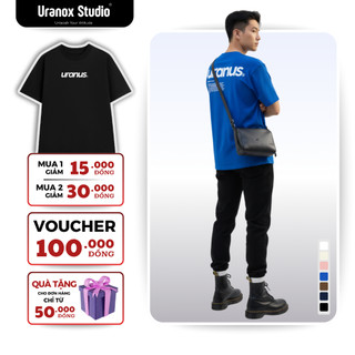 Áo phông nam nữ 250GSM PLANET URANUS, dáng unisex form rộng, chất cotton cao cấp, thoáng khí M03