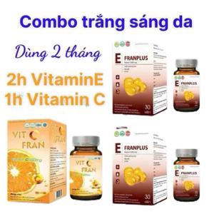 Combo 2 hộp Vitamin E + 1 hộp VitaminC._Hỗ trợ làm đẹp da, chăm sóc sức khoẻ