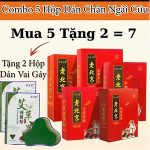 Miếng Dán Ngải Cứu Thải Độc Chân Bắc Kinh, Giúp Ngủ Ngon, Giảm Đau Nhức, Lưu Thông Máu Huyết