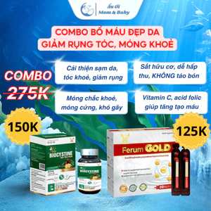 Ado Biocystine Ferum Gold Hỗ Trợ Mọc Tóc, Dưỡng Móng, Bổ Sung Máu Tạo Hồng Cầu