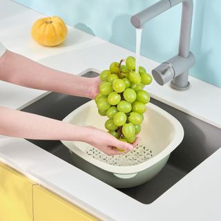 Combo 2 bộ thau rổ Yoko Nest Inochi - thiết kế trang nhã, thoát nước thông minh, dễ vệ sinh và sử dụng tiện lợi