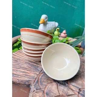 Chén Gốm Chỉ Nâu Ăn Cơm Size 11cm/12cm Lò Ga Dày - Gốm Xưa Lái Thiêu Cho Người Hoài Niệm