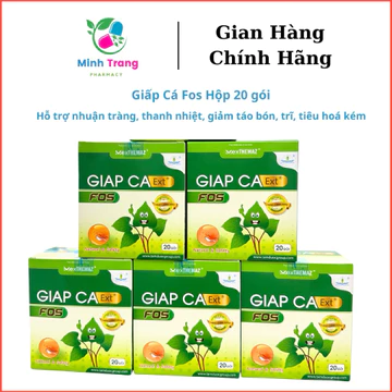 Giấp Cá FOS Hộp 20 Gói – Hỗ Trợ Nhuận Tràng, Thanh Nhiệt, Giảm Táo Bón, Trĩ, Tiêu Hóa Kém