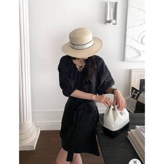 𝗦𝗮𝗺 𝗗𝗿𝗲𝘀𝘀 𝗟𝗶𝗻𝗲𝗻 - |LY LINEN| - Đầm linen tay phồng kèm dây