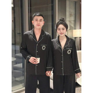 •𝙆𝙞𝙣𝙜𝙨𝙝𝙤𝙥𝙗𝙚𝙖𝙪𝙩𝙮•Set Lụa Chorm Cao Cấp Nam Nữ QCL1 [N04]