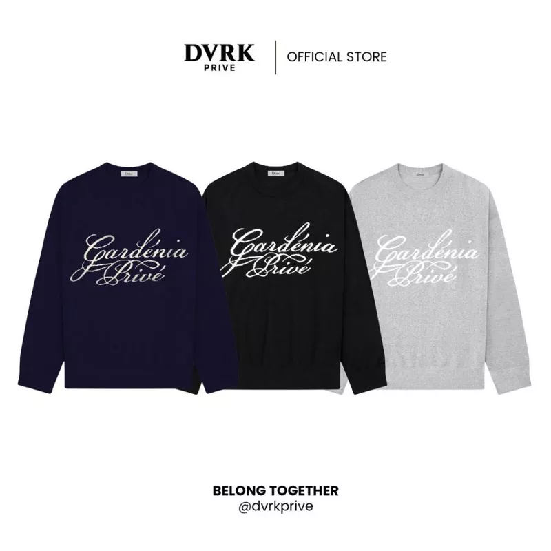 Áo Len Tay Dài Nam Nữ Dệt Kim DVRK Privé Vải Knit Cao Cấp Mùa Đông Gardenia Local Brand 23FW — ảnh 1