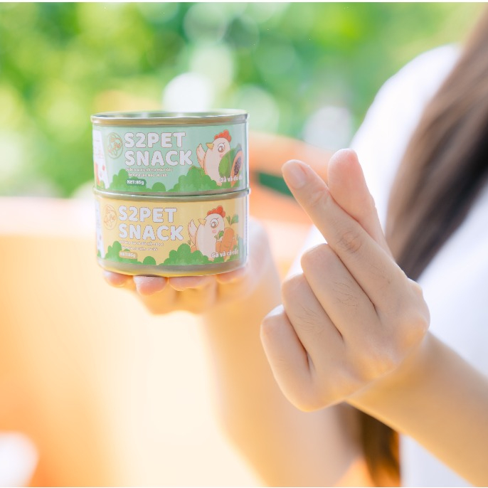 Pate Cho Mèo S2Pet Snack Lon 85g Giàu Dinh Dưỡng, Thịt Tươi Nguyên Chất, Bổ Sung Đầy Đủ Dinh Dưỡng