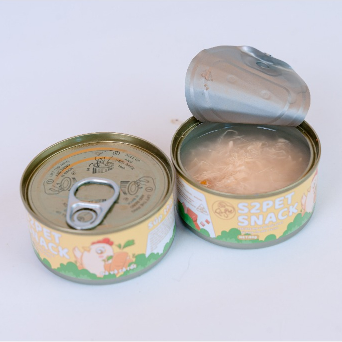 Pate Cho Mèo S2Pet Snack Lon 85g Giàu Dinh Dưỡng, Thịt Tươi Nguyên Chất, Bổ Sung Đầy Đủ Dinh Dưỡng