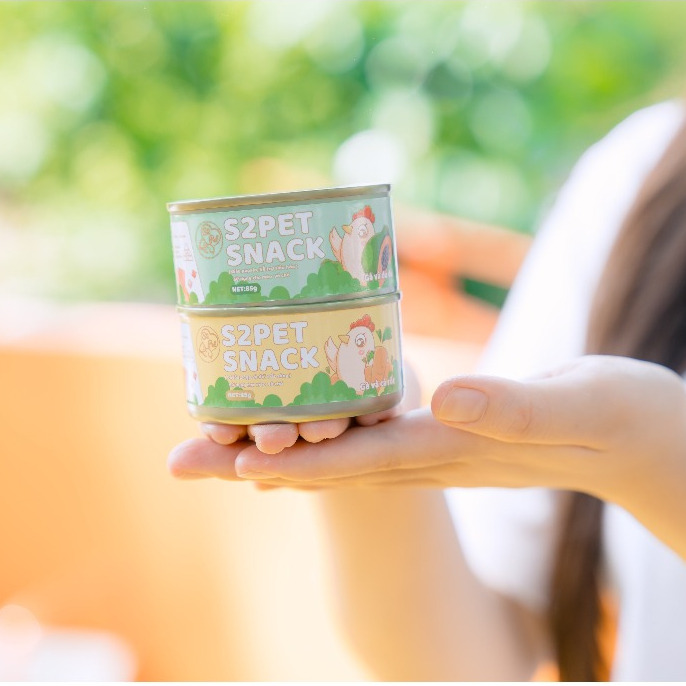 Pate Cho Mèo S2Pet Snack Lon 85g Giàu Dinh Dưỡng, Thịt Tươi Nguyên Chất, Bổ Sung Đầy Đủ Dinh Dưỡng