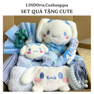 Set Quà Sinh Nhật Cute LINDOria, Quà Tặng Bạn Gái 20/10, 14/2, 8/3, Capybara, Cinnamoroll, Kitty..
