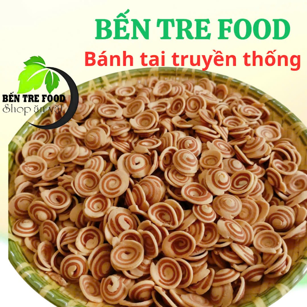 (Quà tặng)Combo 3 túi (1,5KG) Bánh Mix 3 Vị ( Tai nhí cốt dừa, tỏi ớt, đuông sầu riêng)