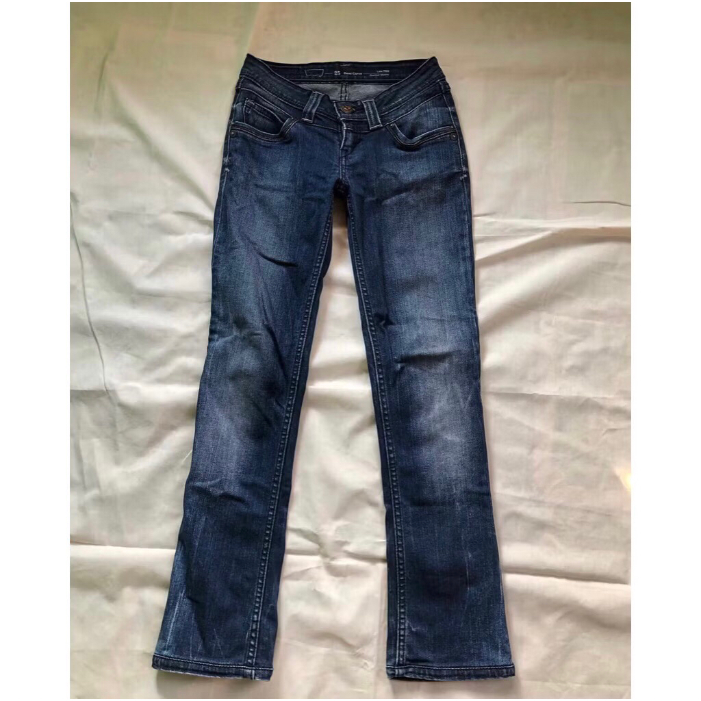 (2hand) Quần dài jean cạp thấp Lệ Vi | Shopee Việt Nam