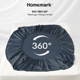 Bộ chăn ga gối lụa tencel Homemark - 100% tencel thiên nhiên cao cấp, mềm mịn, thoáng mát