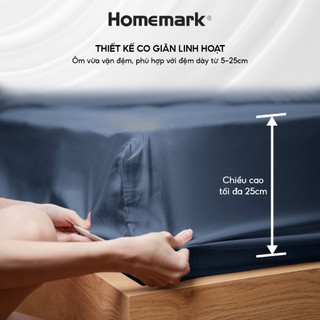 Bộ chăn ga gối lụa tencel Homemark - 100% tencel thiên nhiên cao cấp, mềm mịn, thoáng mát