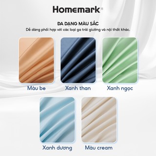 Vỏ Gối Lụa Tencel 60s Cao Cấp Homemark 50x70cm - Mềm Mịn, Thoáng Mát, Chống Nhăn