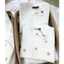 Áo len cardigan trắng tay ngắn cúc túi giả dáng basic thanh lịch Hàng Chuẩn Xịn
