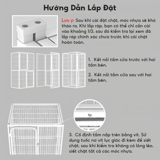 Lồng mèo cỡ lớn, không gian rộng, 3 tầng, có thể nuôi 3–6 con mèo