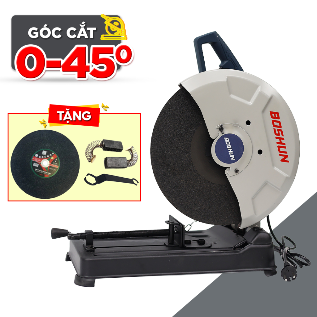 Máy Cắt Sắt Bàn BOSHUN BS-CS2500W – Đường Kính 355mm, Động Cơ Dây Đồng Dùng Cắt Kim Loại, Gạch Đá