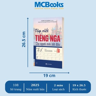 Sách - Combo tự học + tập viết Tiếng Nga cho người mới bắt đầu - MCBooks Chính Hãng