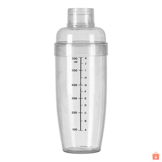 Combo 3 bình lắc pha chế chia vạch nhựa trong suốt Việt Nhật 320ml 460ml 600ml ms: 0101/ 0102/ 0103