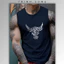 Áo Ba Lỗ Thể Thao Nam Áo Thun Tanktop Cổ Tròn Sát Nách Phong Cách Mạnh Mẽ In Hình Đầu Bò, Thoáng Khí, Nhanh Khô. MÃ: BL