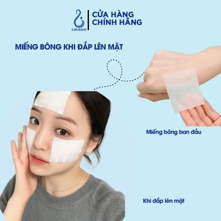 Bông đắp toner lotion mask Likado 1000 miếng cotton mềm (1 hộp)