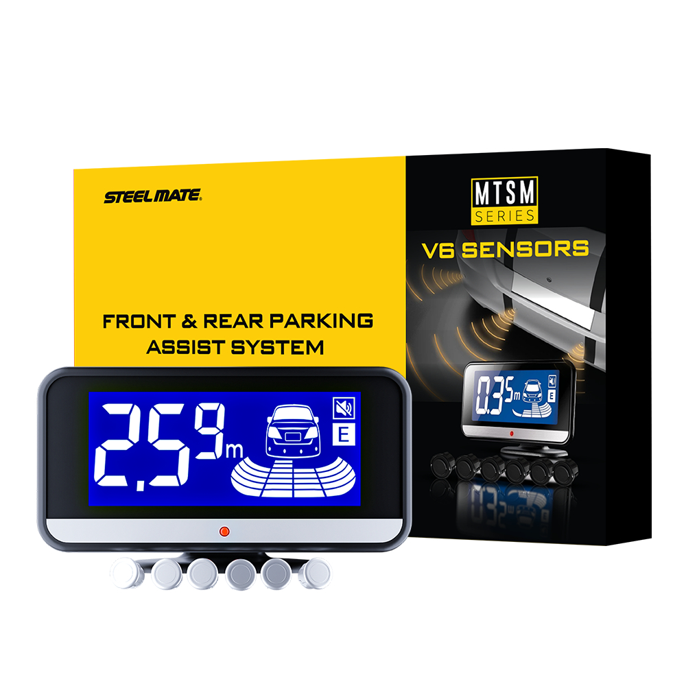 Cảm Biến Lùi Tiến STEELMATE V6 | Cảnh Báo Va Chạm Trước Sau | 6 Cảm Biến Thông Minh | Bảo Hành 3 Năm