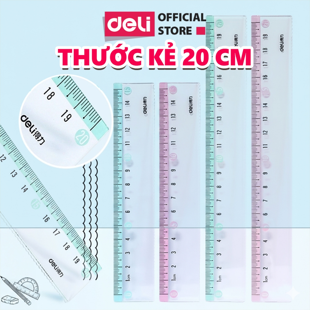 Th c K Deli 15 20cm Trong Su t M u H ng Xanh Th c o T L Chu n 