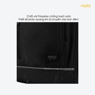 Balo cầu lông thể thao Natoli nam nữ đựng giày, đựng laptop chống nước - ProSport Backpack B26