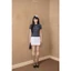 Áo Mongtoghi Kẻ Ngang Ôm Sát Có Bèo Viền Cổ, Tay Áo 2K01.2509. Áo Len Dáng Ôm Nữ Thời Trang, Thanh Lịch, Preppy Style JM