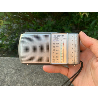 SONY FM/AM 2バンド クロックラジオICF-A8 ピンク ジャンク Radio Sony