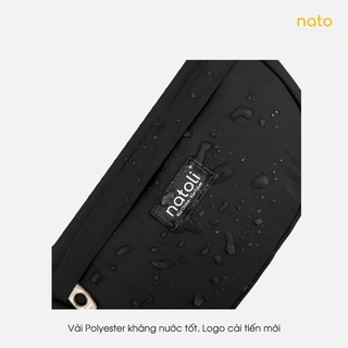 Túi đeo chéo nữ hình bán nguyệt Natoli nhiều ngăn chống nước dễ thương Soft Touch Crossbag T26
