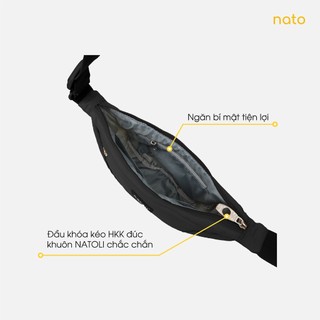 Túi đeo chéo nữ hình bán nguyệt Natoli nhiều ngăn chống nước dễ thương Soft Touch Crossbag T26