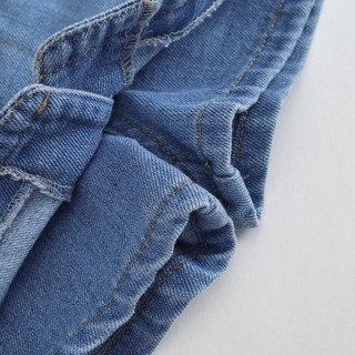 Chân Váy Bò Cho Bé , Chân Váy Giả Quần Cho Bé Gái Thiết Kế Thanh Lịch Chất Liệu Jean Mềm