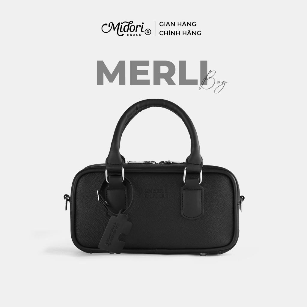 Túi Quai Xách Da PU MERLI Tote Nam Nữ Dây Đeo Chéo Đựng Điện Thoại Đi Học Chơi | Mi Midori