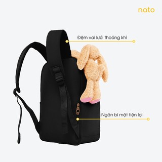 Balo nữ thỏ bông thời trang Natoli hàn quốc cute nhiều ngăn đựng laptop Sweet Bunny Backpack B28