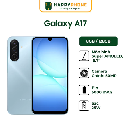 [Kích Tháng 9] Điện Thoại Samsung Galaxy A17 LTE (8GB/128GB) - Hàng Chính Hãng