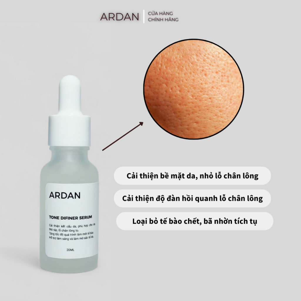 Serum Tone Definer ARDAN 20ml - Tái Tạo Da, Cải Thiện Da Thô Ráp, Thâm Sạm, Nám