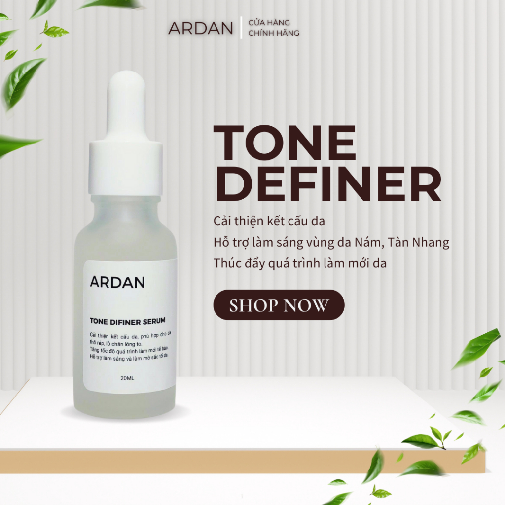 Serum Tone Definer ARDAN 20ml - Tái Tạo Da, Cải Thiện Da Thô Ráp, Thâm Sạm, Nám