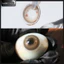 Lens mắt 635 Brown màu nâu mix trái tim phong cách douyin, size nhỏ - LUNA EYES brand