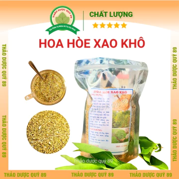 500g Hoa hòe Thái Bình xao vàng khô , thơm, hàng mới uống trà đậm vị ngon, Thảo dược quý 89