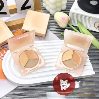 [COLORKEY] Bảng Che Khuyết Điểm Colorkey 3 Ô Che Phủ Tự Nhiên, 3-colour Concealer Palette, 3.9g