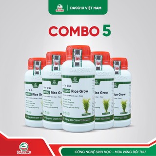 DASSHU RICE GROW - Phân Bón Lúa Hỗ Trợ Đẻ Nhánh, Làm Đòng, Trổ Bông, Bổ Sung Humic Và Vi Lượng