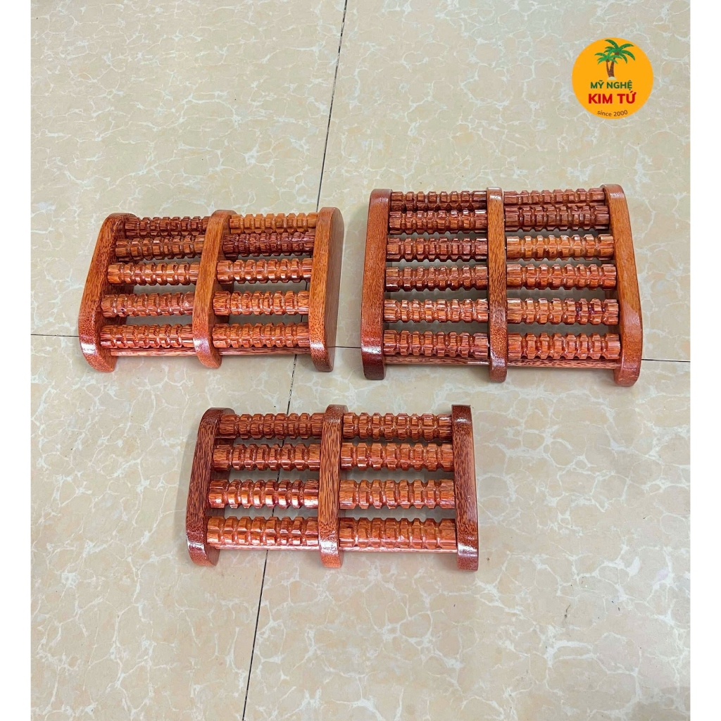 Bàn Lăn Chân Gỗ Dừa Massage Bấm Huyệt Lưu Thông Khí Huyết, Thư Giãn Tại Nhà KIM TỨ - Mỹ Nghệ Hàng Chuẩn Loại 1
