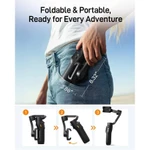 Hohem iSteady X3 SE – Gimbal chống rung cho iPhone, gimbal điện thoại 3 trục với điều khiển từ xa tháo rời, thiết kế gập — ảnh 8