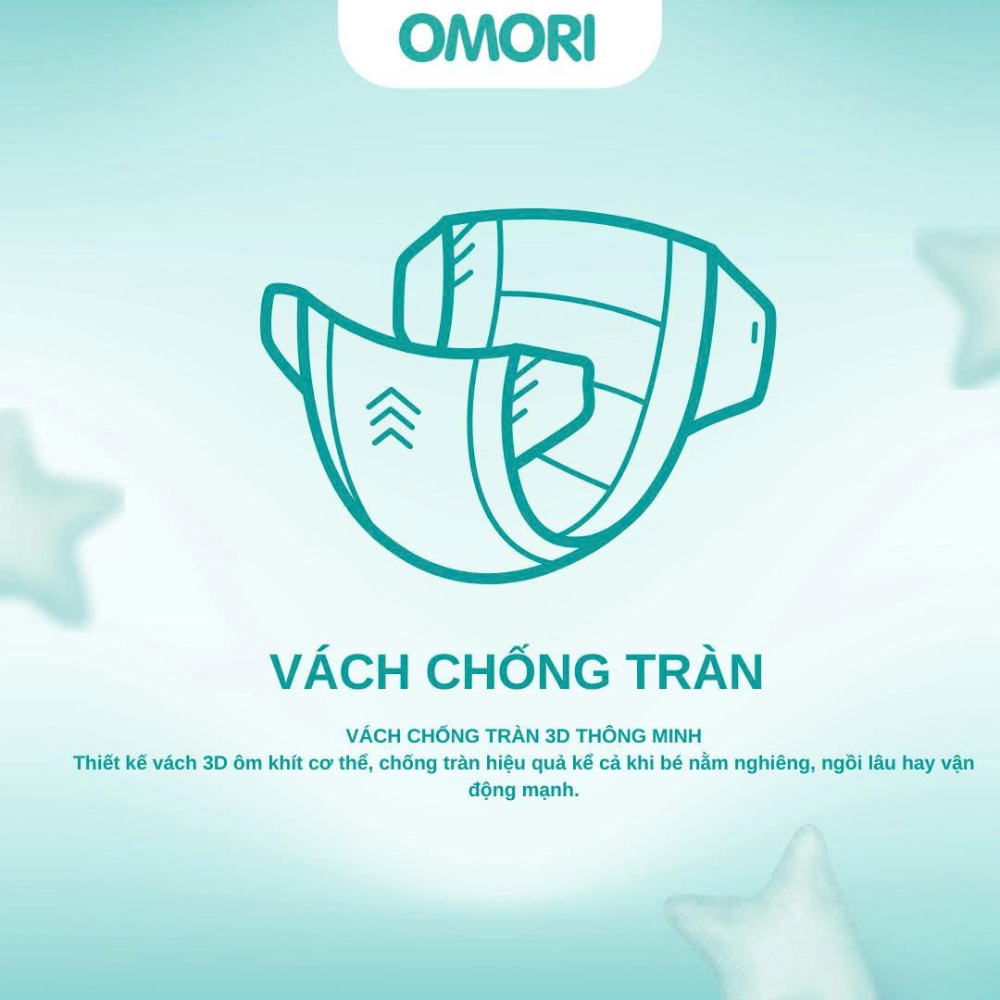 Combo 2 Bịch Tã/ Bỉm Dán OMORI BALANCE Mềm, Êm, Khô Thoáng NB66/S60/M54 Cho Bé Từ 3 - 11kg