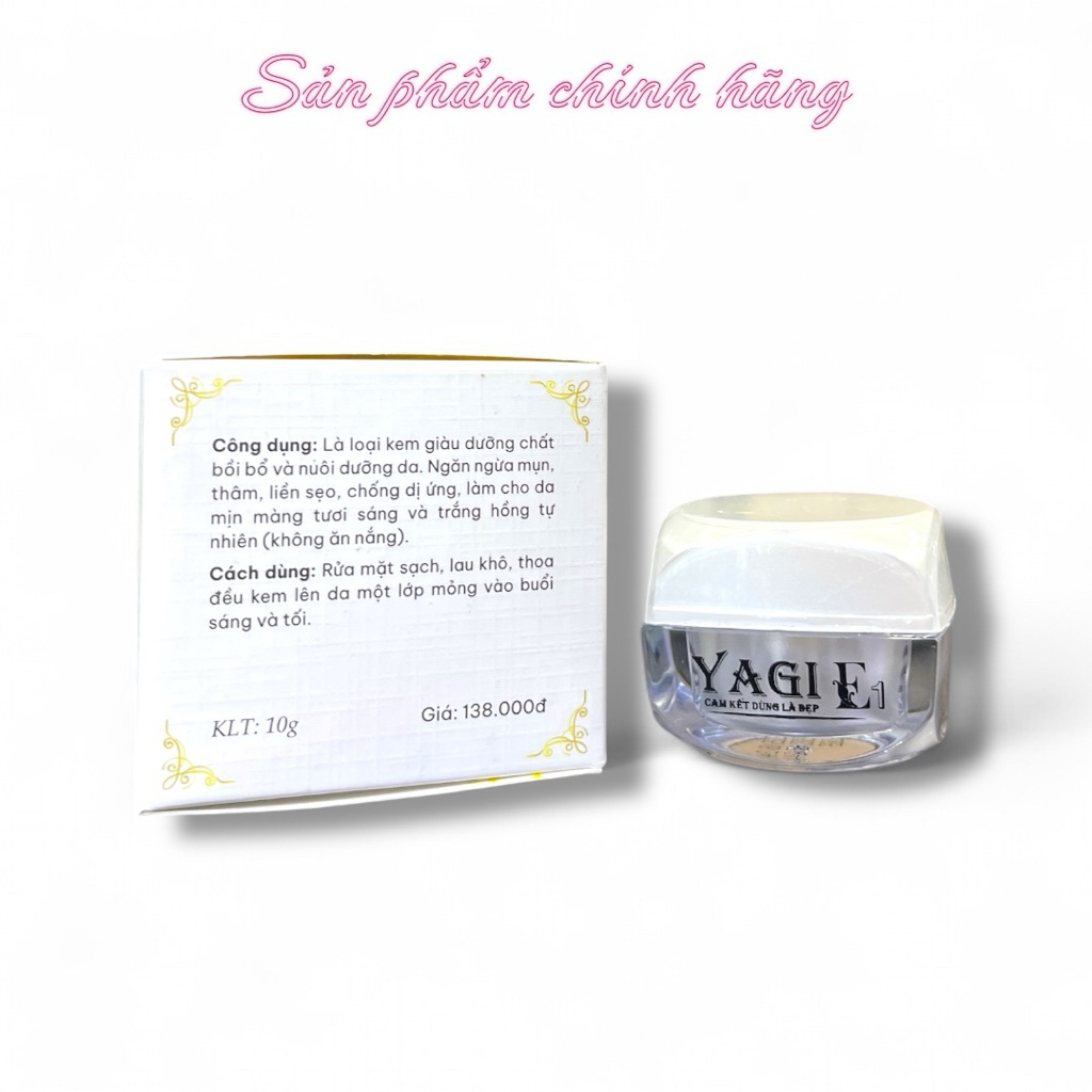Kem Yagi Mụn Thâm Liền Sẹo Trắng Da Chống Nắng 10gram Chính Hãng.