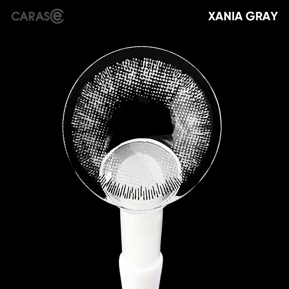 [1 chiếc] Kính áp tròng khoá ẩm 10H 3 Tháng Màu Xám CARASE, Lens cận XANIA GRAY
